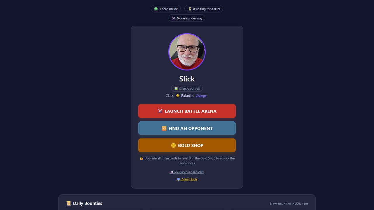 Screenshot of GameAppPortfolio